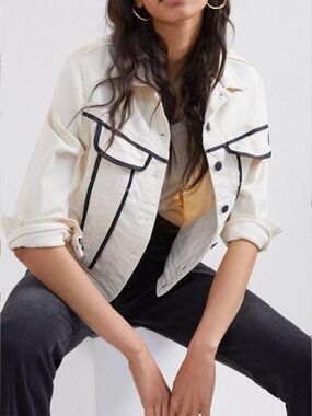 PASTICHE Contrast Denim Jacket Size XS